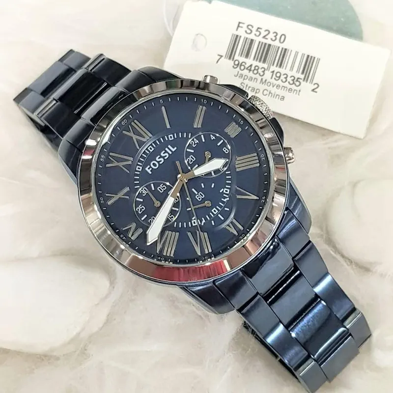 Fossil Grant Chronograph Blue Dial Men’s Watch | FS5230